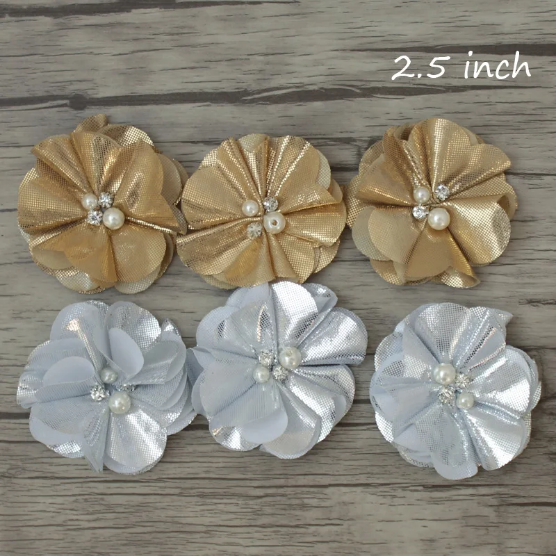 Золотой Серебряный блестящий цветок из бисера|flower flower|flower goldflower glitter |