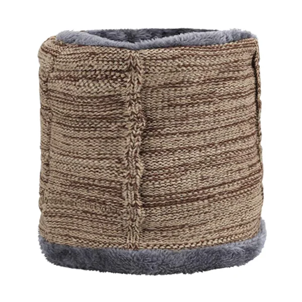 khaki scarf Xlamulu Skullies Beanies Зимние шапки для мужчин вязаная шапка для женщин Gorras мешковатая теплая мягкая Балаклава для шеи мужская Шапочка Шапочки - Color: khaki scarf