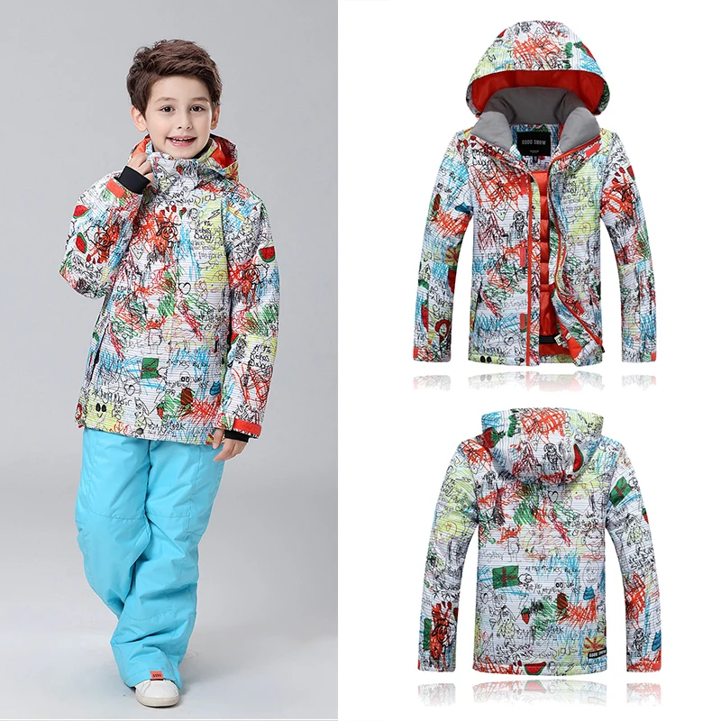 Gsou Snow Минус 30 Градусов Дети Верхняя Одежда Теплое Пальто Спортивный Лыжный