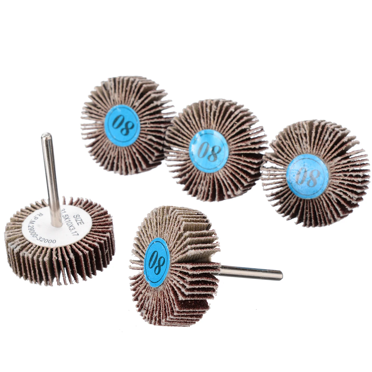 

Крыльчатка Наждачная оправка стержня для вращающегося сверла, зернистость 32 мм, 5 шт., зернистость 80 #