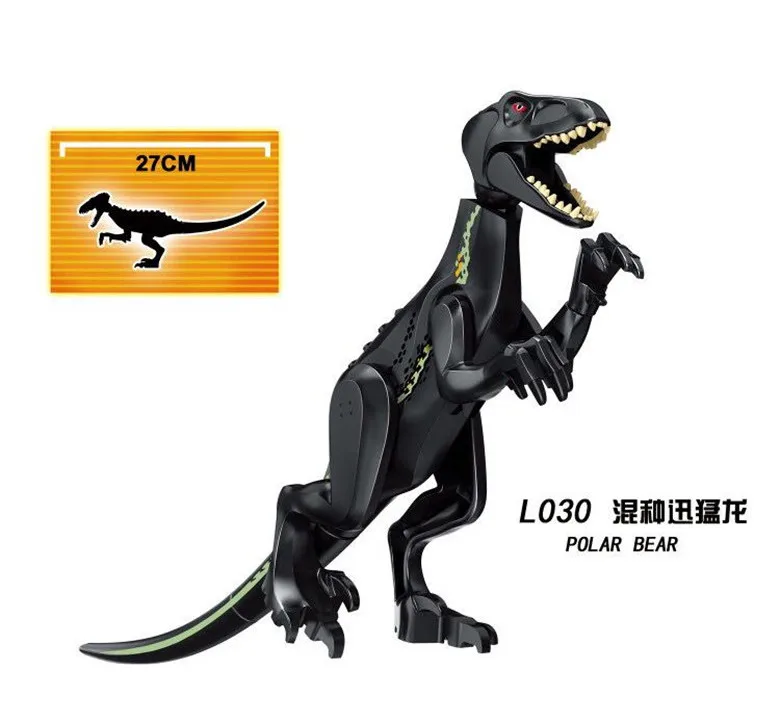 Мир Юрского периода строительные блоки парк Tyrannosaurs действие Rex прозрачный мир