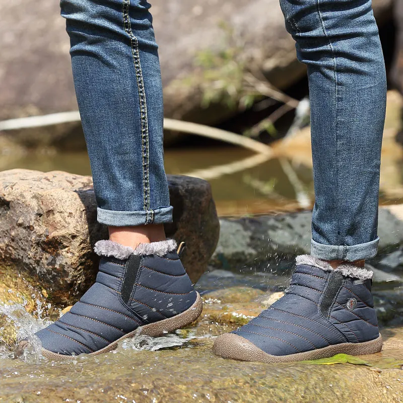 YITU/зимние кроссовки мужские походные ботинки для туризма кемпинга охоты горные