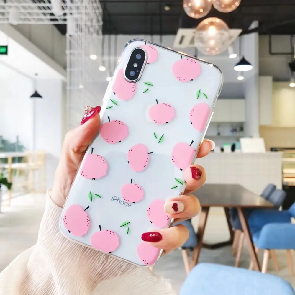 Виниловые фотообои с изображением красоты для Iphone x Case Роскошный милый фруктовый