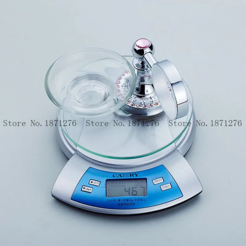 Free Shipping Crystal &amp Brass Glass Bathroom Accessories Soap Dishes / Holder/Soap Case Wall Mounted | Обустройство дома