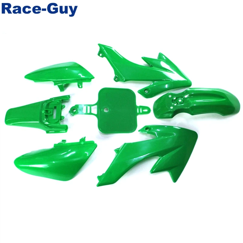 Зеленый пластиковый корпус обтекателя комплекты для 50cc 70cc 90cc 110cc 125cc 140cc 150cc 160cc