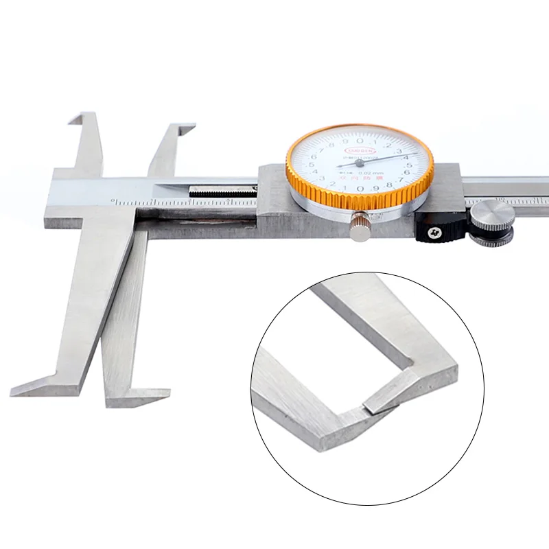 Циферблат внутренний штангенциркуль ШЦК с длинными лапами 9 150мм/0.02мм c