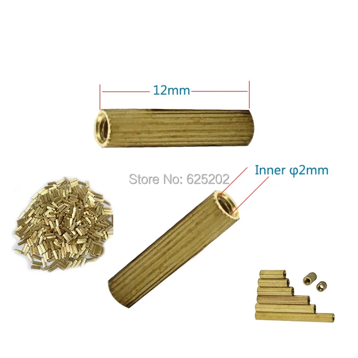 

M2*12mm Double-pass Copper Cylinder for CCTV Camera Assembly Using