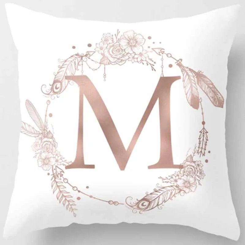 

Hot saleEnglish words A-X double-sized pattern pillow cases square Pillow case cute cartoon rabbit pillow covers size 45*45cm