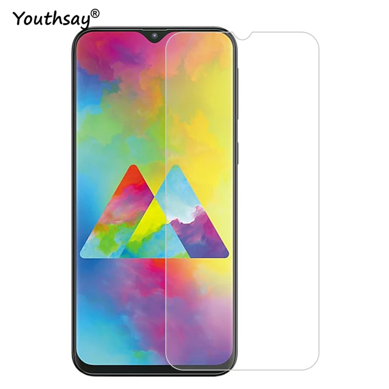 2 protectores de pantalla de cristal templado para Samsung Galaxy M20, cristal templado para Samsung Galaxy M20, pel&iacute;cula de 6,3"-0