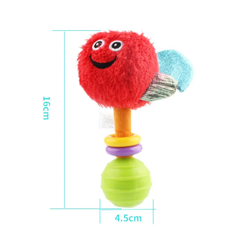 2019 Детская плюшевая погремушка игрушки-колокольчики Детские Мультяшные