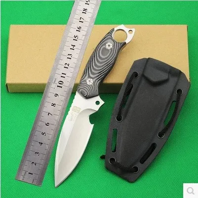 Нескользящая ручка Micarta маленький прямой нож с рукояткой для охоты охотничий