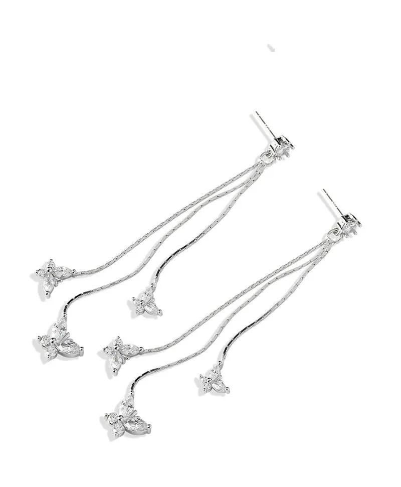 Лопнущиеся серьги женские длинные стильные темпераментные корейские с длинными