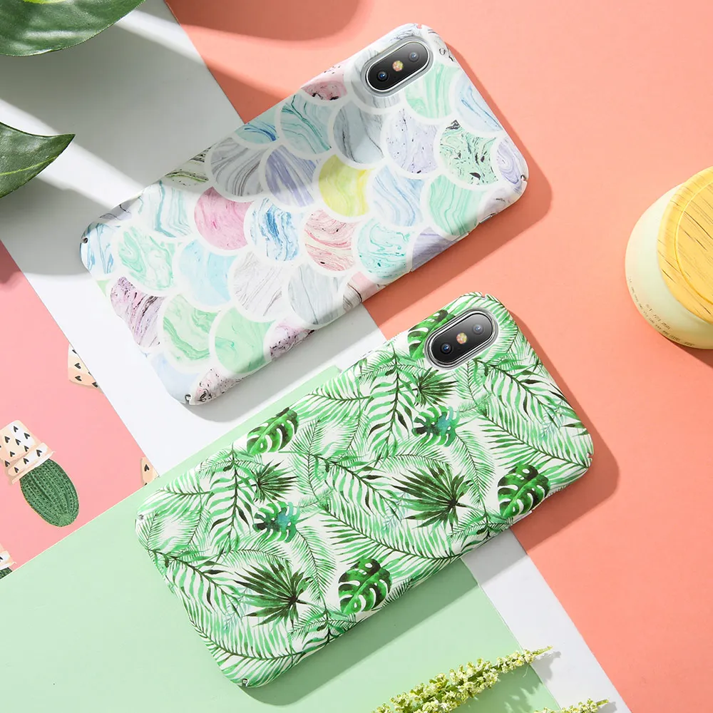 Чехол для телефона KISSCASE iPhone X XS 7 8 Mosaic Neon light Pattern Matte PC чехол Max 6 6s Plus XR Flamingo Cover |