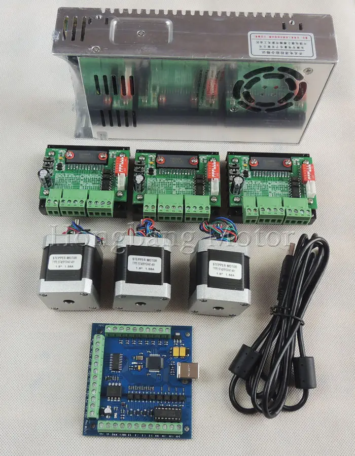 ЧПУ-роутер USB 3 оси шт. TB6560 шаговый Драйвер + mach3 плата контроллера шагового