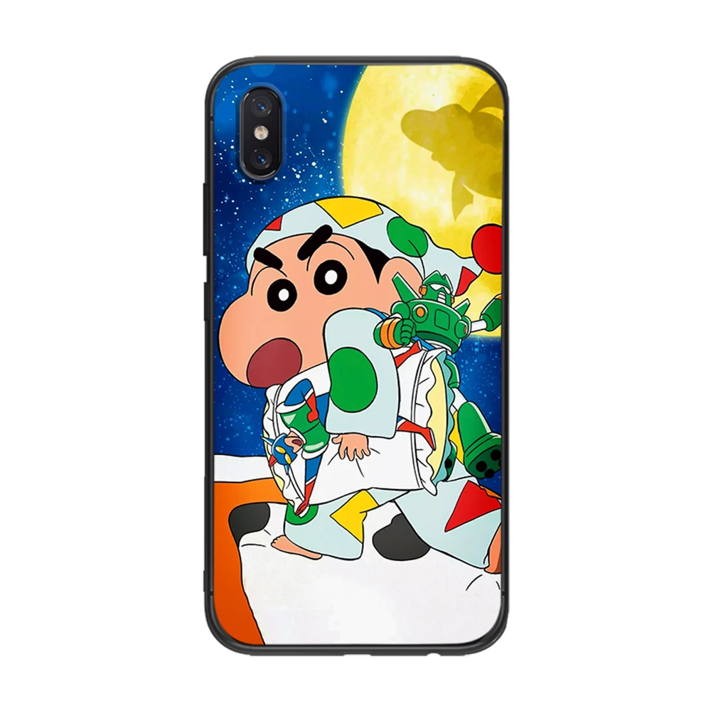 Мягкий ТПУ чехол Crayon Shin для Xiaomi Redmi Mi6 8 9 A1 A2 F1 Plus 5/5 M8 Lite силиконовый задней панели