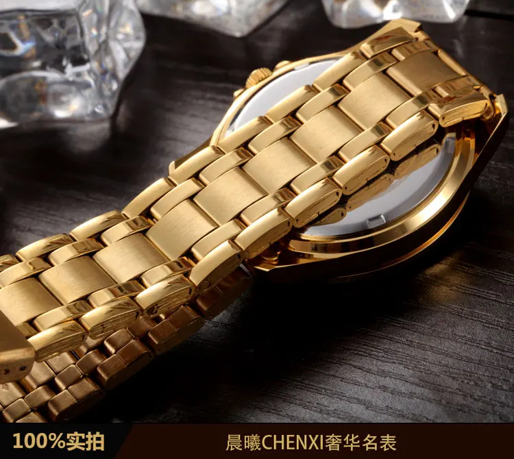 Часы мужские кварцевые из нержавеющей стали с бриллиантами 18 К|uomo|uomo orologio |