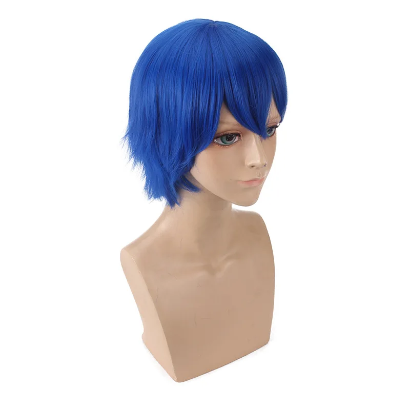 Ccutoo Kaito 1" синий короткий лохматый слоистый пушистый Синтетический волос теплостойкое волокно Косплей парики