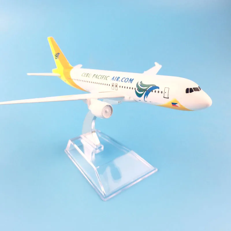 Модель самолета JASON TUTU 16 см, модель самолета Cebu Pacific Air, модель самолета Аэробус A320, Литые металлические Самолеты 1:400, игрушечный самолет (art.: 7b00fecc1) - 7b00fecc1