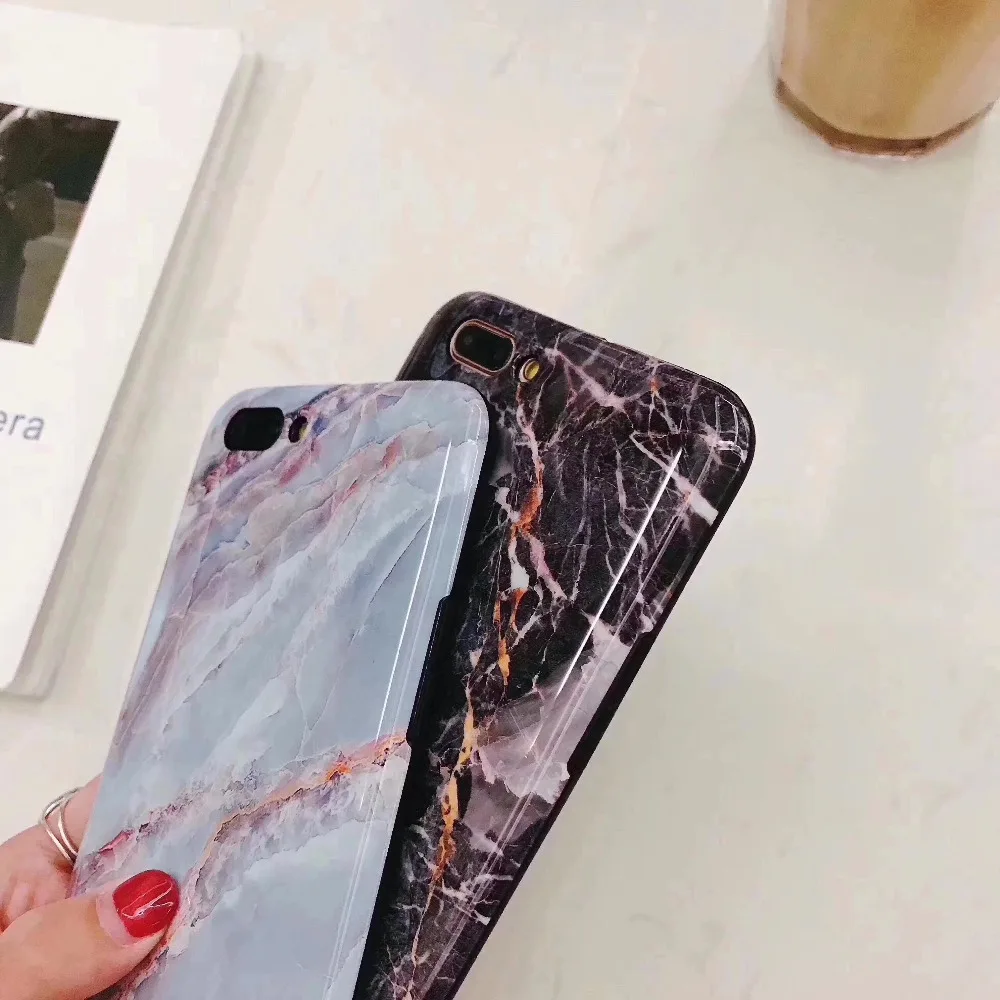 Чехол для телефона Kerzzil в стиле ретро с мраморным рисунком iPhone X чехлы 6 6S 7 8 Plus