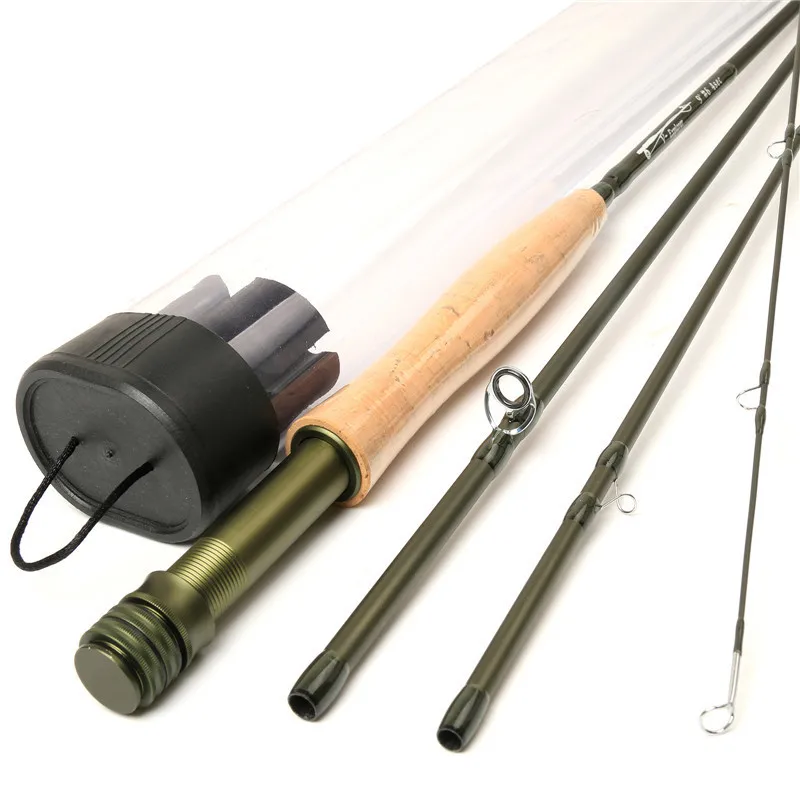 Maximumcatch БЫСТРОЕ ДЕЙСТВИЕ Новый SK Углеродного Волокна футов 6wt 4 шт. Fly Fishing Rod