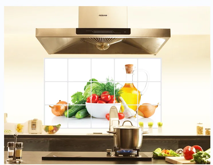 Растительный Узор кухонная настенная бумага фольга наклейка горячее масло