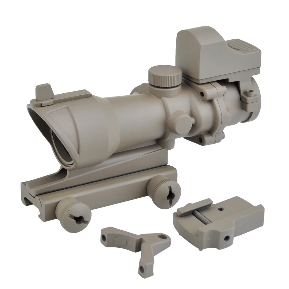 SEIGNEER Acog 4X32 оптический прицел зеленый/красный сетка с мини Красный точка зрения