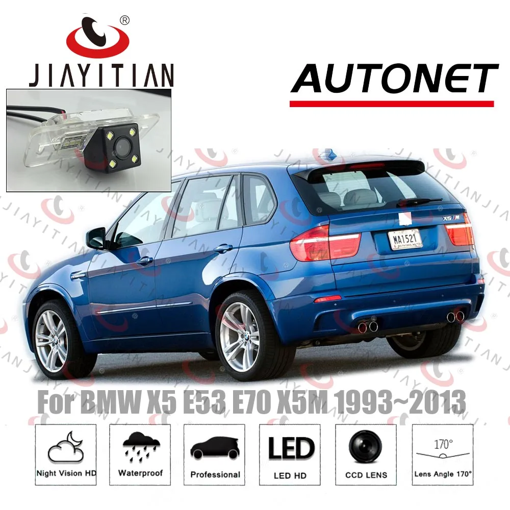 Автомобильная камера заднего вида JiaYiTian для BMW X5 E53 E70 X5M 1993 ~ 2013 CCD ночного