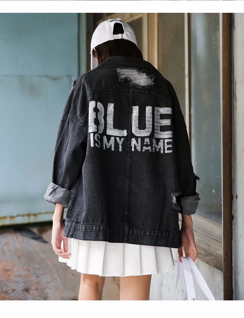 VIHKLC женская джинсовая куртка 2017 новая модная верхняя одежда топы с отложным