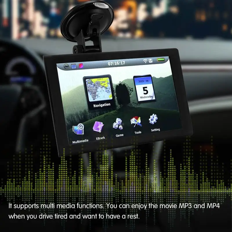 9-дюймовый сенсорный HD-экран Навигатор для грузовика автобуса авто GPS навигация