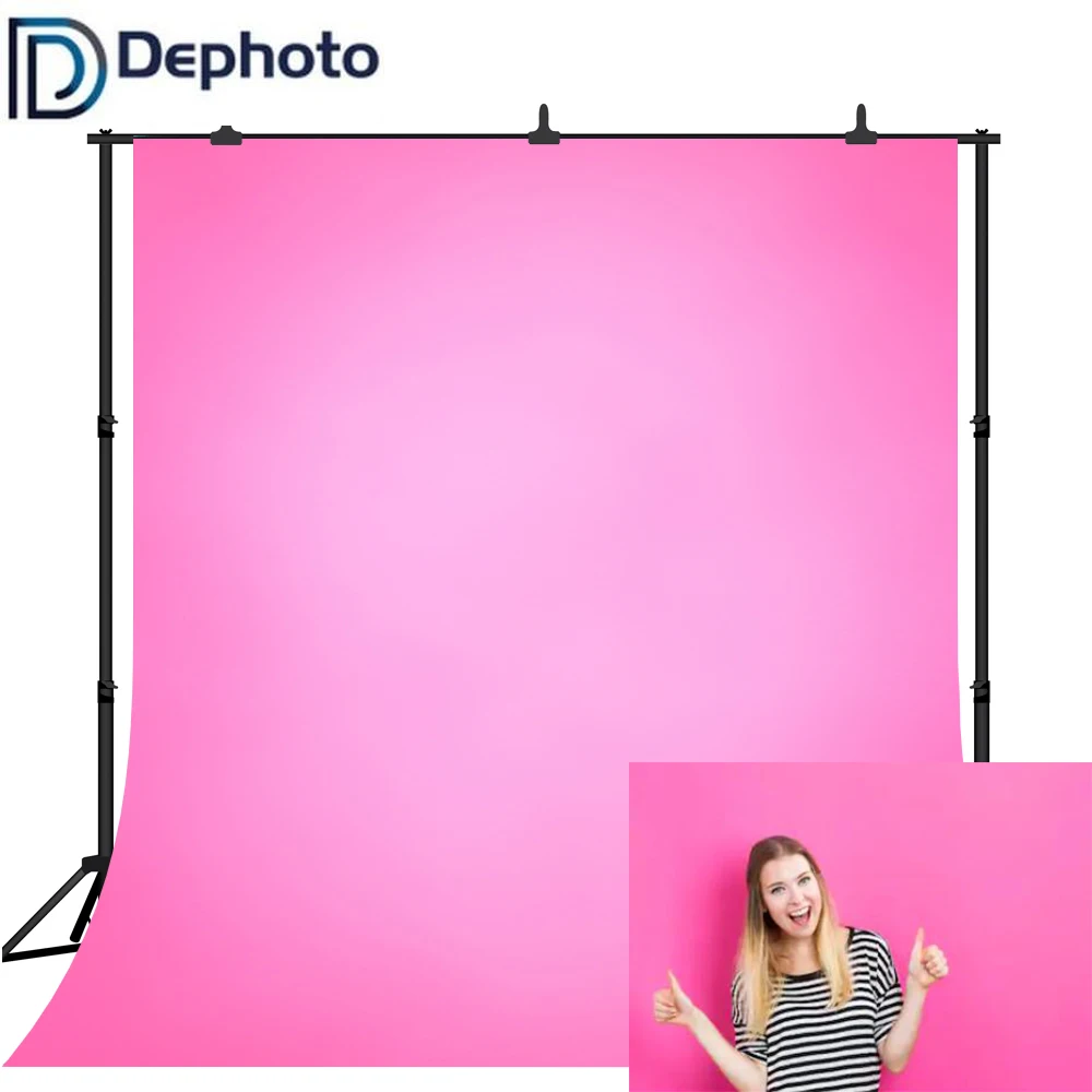 Розовые вечерние фоны для фотосъемки с градиентом на день рождения и свадьбу