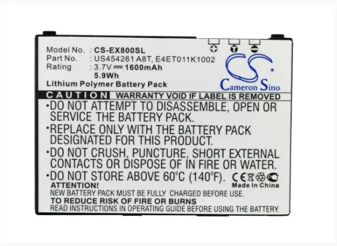 

Cameron Sino 1600mAh battery for ACER Tempo M900 BT0010T002 BT0010T003 E3AR061K2002 E4ET011K1002 US454261 A8T