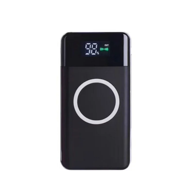 B Qi беспроводной 20000mAh внешний аккумулятор 2USB светодиодный CLD Портативный быстрое зарядное устройство Внешний аккумулятор для iPhone Android - Тип штекера: B