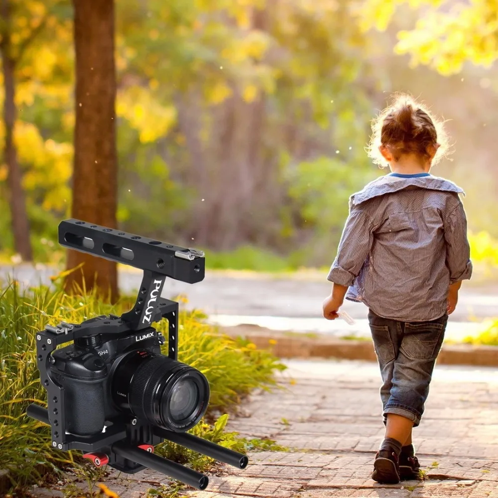 PULUZ ручка клетка для видеокамеры Steadicam Стабилизатор для sony A7 и A7S и A7R и A7R II и A7S II для Panasonic Lumix DMC-GH4