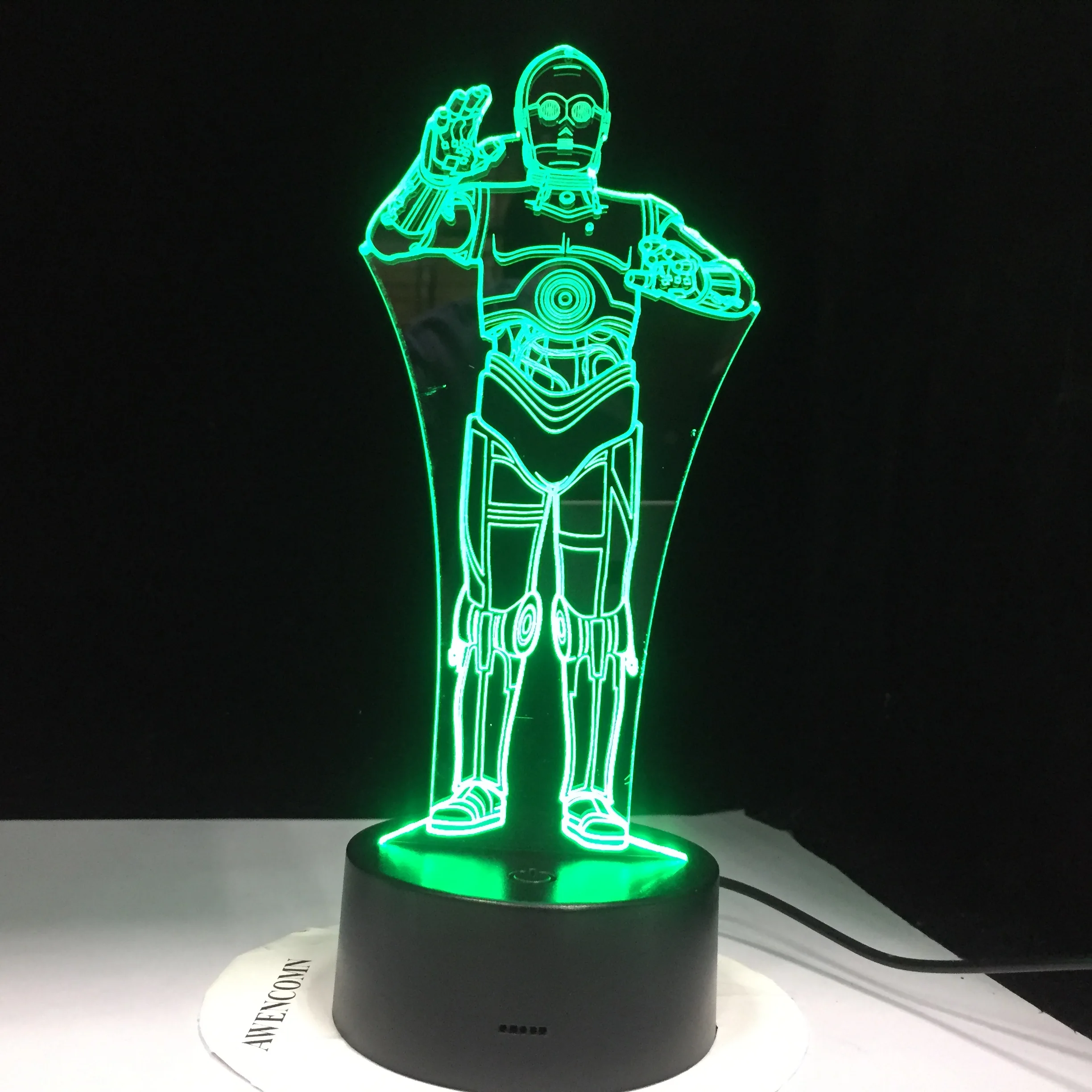 Штурмовика из мультфильма Звездные войны: R2D2 робот войны 3D светодиодный