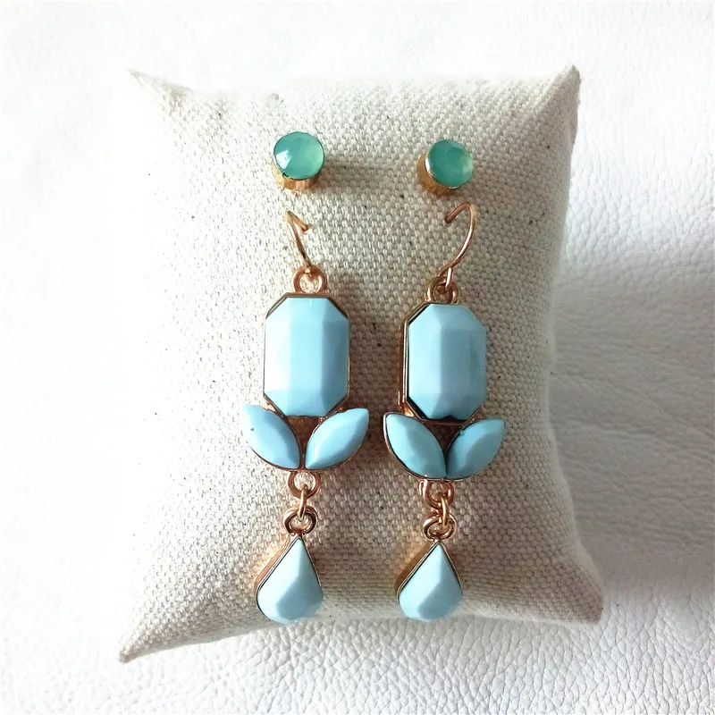 Светло-голубой 2018 новые дешевые ювелирные изделия для девочек акриловые серьги