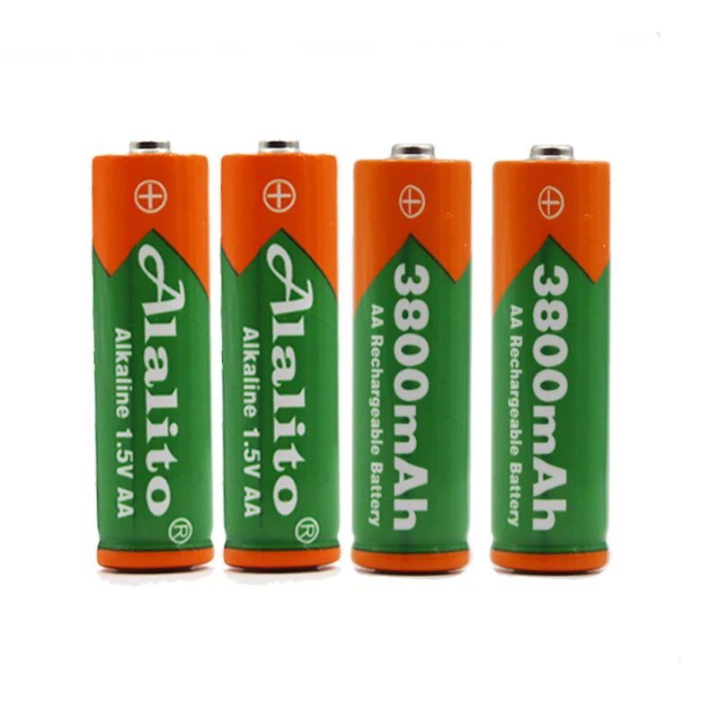 2-20 шт 1 5 V AA Аккумуляторная батарея ячейка 3800mah для факела игрушки часы MP3-плеер