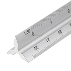 Треугольная шкала, инженерная линейка из алюминия и металла, 30 см, 12 дюймов, измерительные и измерительные инструменты R08, оптовая продажа и Прямая поставка