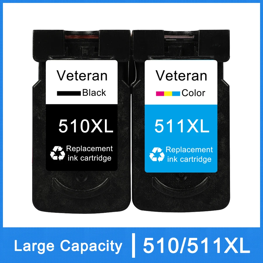 

Veteran PG510 CL511 Cartridge for Canon PG 510 CL 511 Ink Cartridges For Pixma MP250 IP2700 MP480 MP490 MP230 MP280 Printer