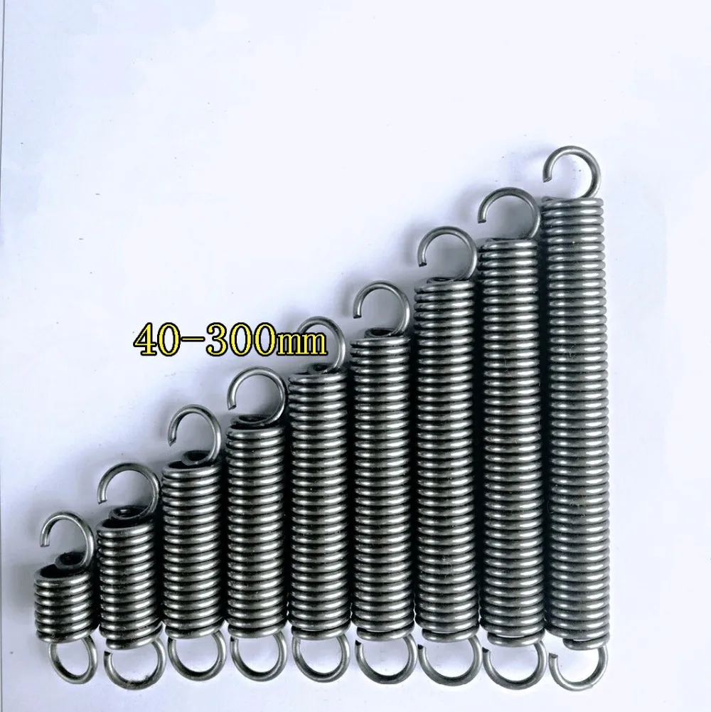 

2PCS,Wholesale Customized Stainless Steel Metal Coiled Extension Spring,2mm Wire Diameter*20mm Out Diameter* (60-150)mm Length