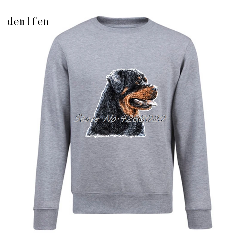 Осень зима лидер продаж толстовка с капюшоном в виде головы собаки Rottweiler