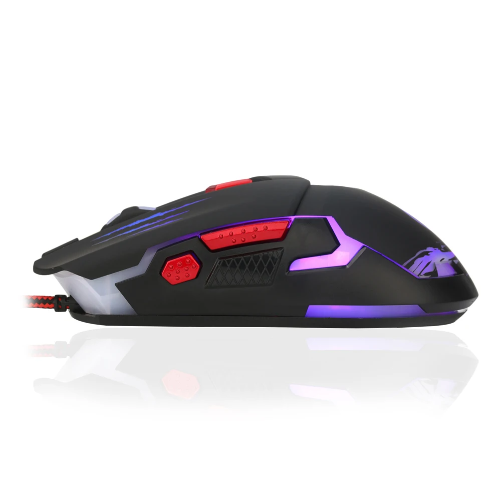 Оригинальный HXSJ H400 USB проводной быстрое Перемещение светодио дный свет Gaming Мышь