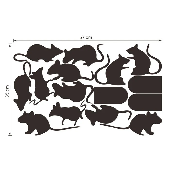 Виниловые наклейки с изображением крысы и отверстия для украшения дома|Наклейки