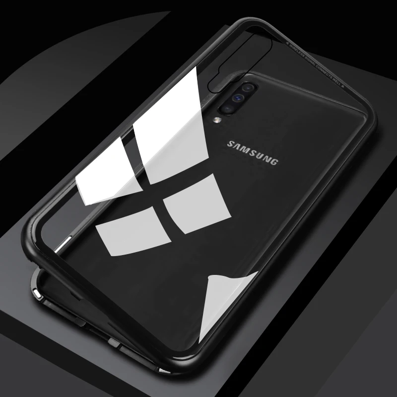 Откидной Чехол для Samsung Galaxy A50 KAPEED с магнитным покрытием из закаленного стекла