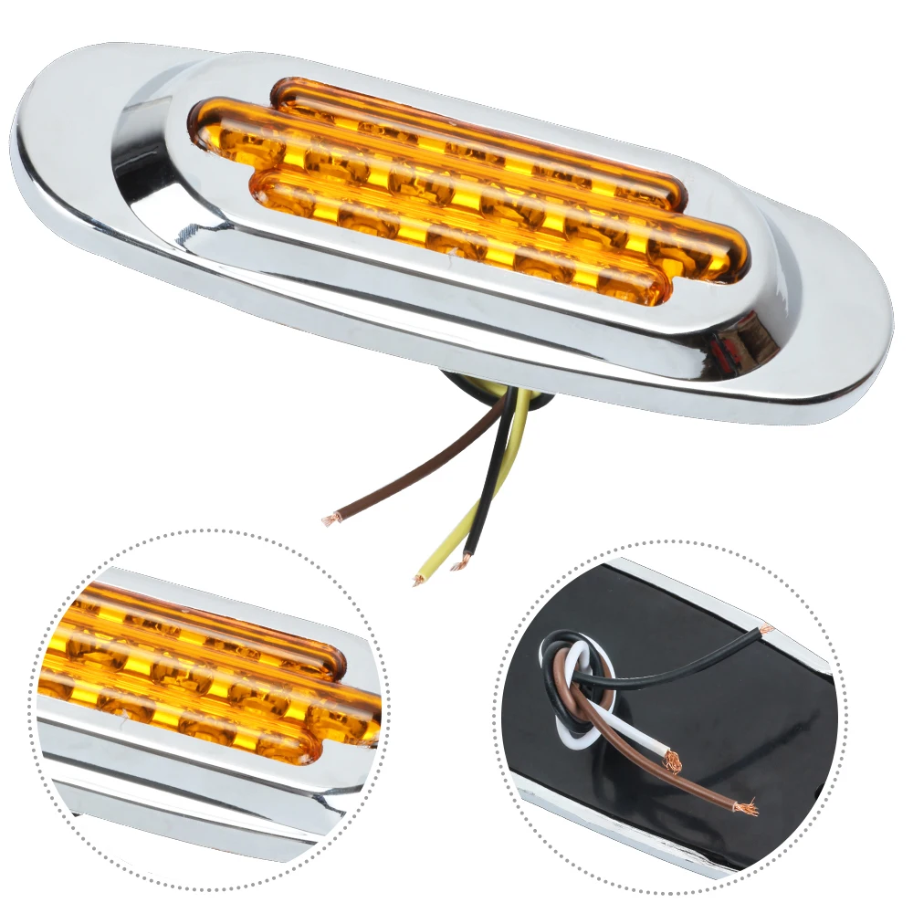 KEYECU 10x12 в 6 5 дюймов Янтарный/Красный/Прозрачный|diode led|diode redcab marker lights |