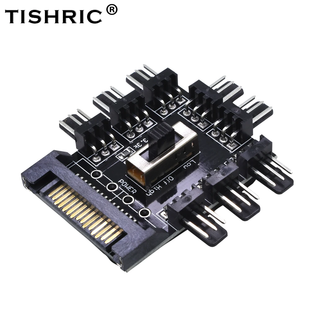 

Кабель-разветвитель TISHRIC 2021 для охлаждения компьютера, 1-8 шт.
