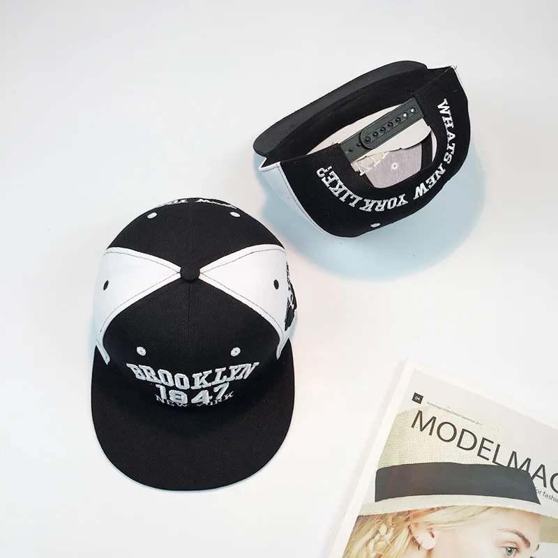 [Illfly] 11 стилей, хлопковая бейсболка Basebll, Кепка Snapback s для женщин и мужчин, брендовая Кепка в стиле хип-хоп, Кепка - Цвет: 1947 black and white