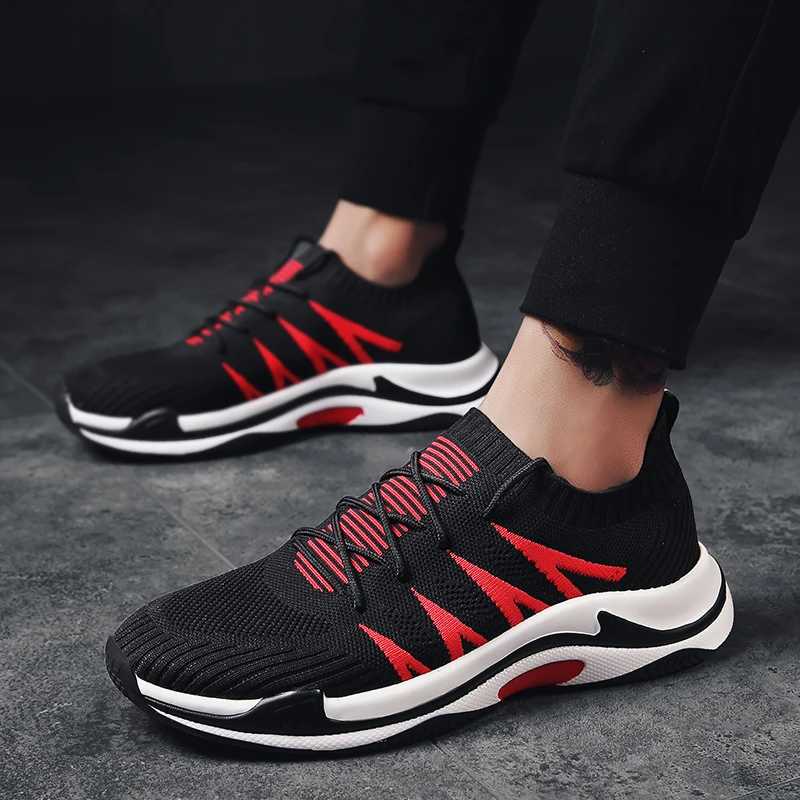 2018 New Men Mesh Shoes Loafers lace-up Walking Lightweight Comfortable Breathable Casual 5 | Обувь