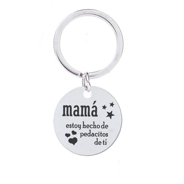 Подарок ко дню матери para la mejor mama брелок из нержавеющей стали автомобиль llavero