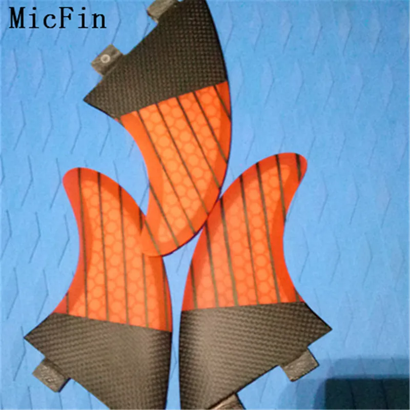 Micfin красные сотовые ребра стеклопластиковые плавники для серфинговой доски