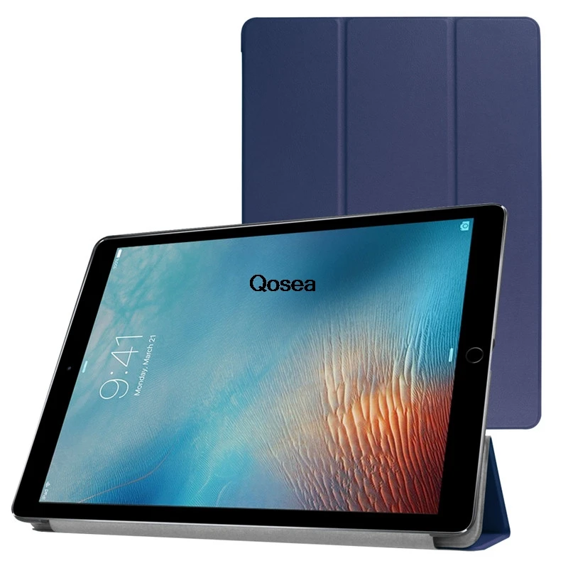 Qosea для Apple iPad Pro 12,9 дюймов роскошный из искусственной кожи смарт-чехол для Apple iPad Pro 12,9 Подставка для планшета